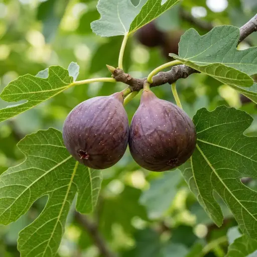 Common fig plant identification example